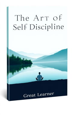 A captivating book cover for 'The Art of Self Discipline' by Great Learner