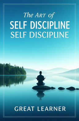 A captivating book cover for 'The Art of Self Discipline' by Great Learner