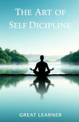 A captivating book cover for 'The Art of Self Discipline' by Great Learner