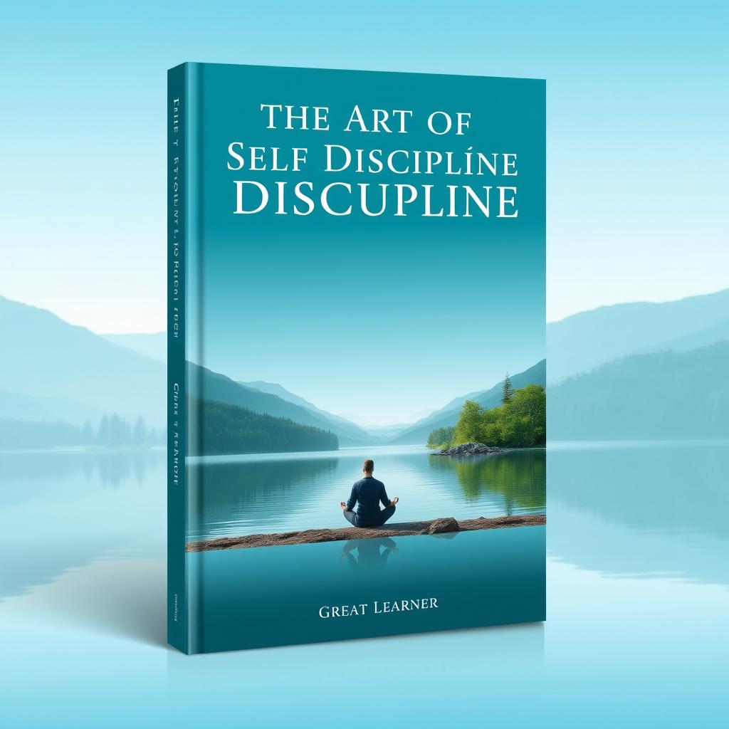 A captivating book cover for 'The Art of Self Discipline' by Great Learner