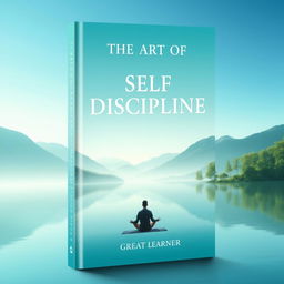 A captivating book cover for 'The Art of Self Discipline' by Great Learner