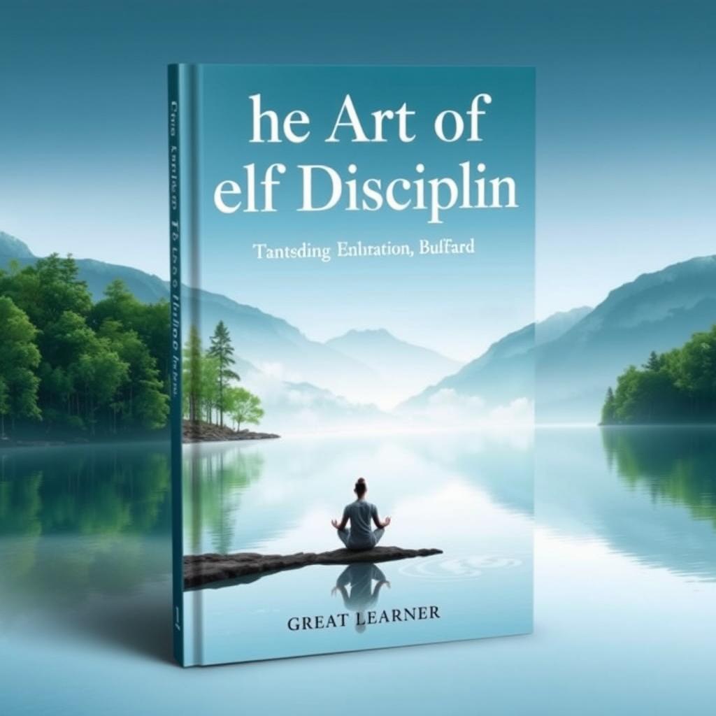 A captivating book cover for 'The Art of Self Discipline' by Great Learner