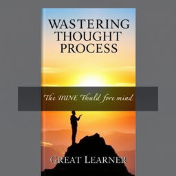 An inspiring book cover for 'Mastering Your Thought Process' by Great Learner