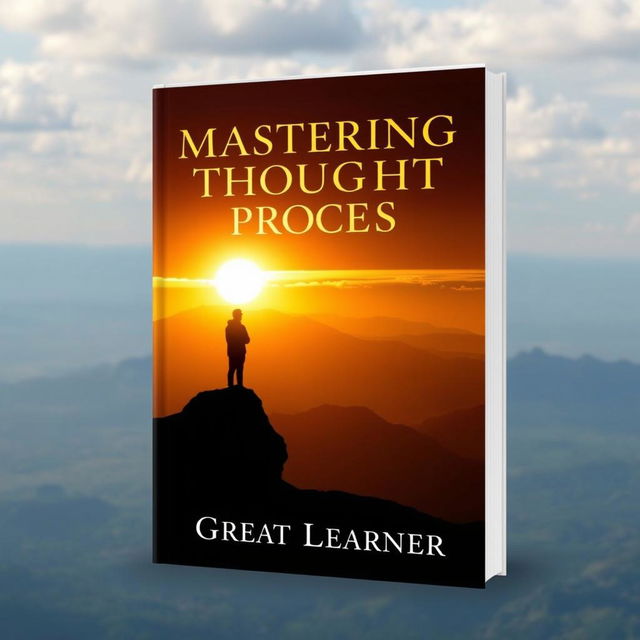 An inspiring book cover for 'Mastering Your Thought Process' by Great Learner