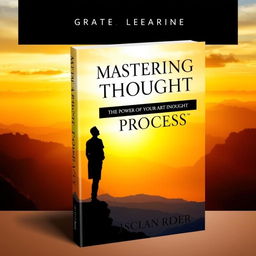 An inspiring book cover for 'Mastering Your Thought Process' by Great Learner