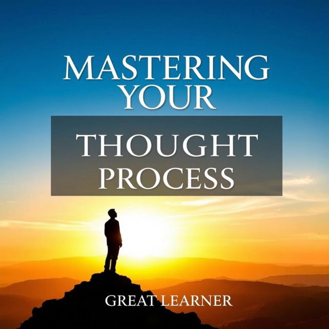 An inspiring book cover for 'Mastering Your Thought Process' by Great Learner