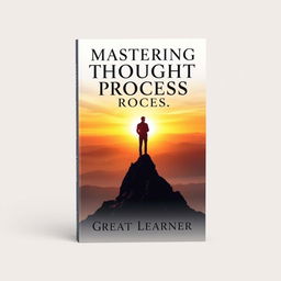 An inspiring book cover for 'Mastering Your Thought Process' by Great Learner