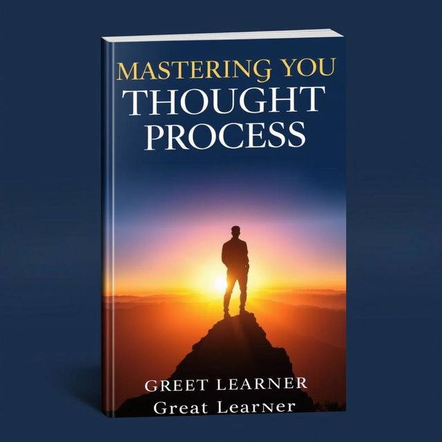 An inspiring book cover for 'Mastering Your Thought Process' by Great Learner