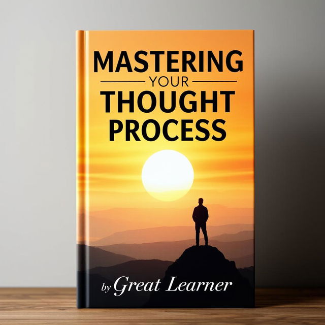 An inspiring book cover for 'Mastering Your Thought Process' by Great Learner