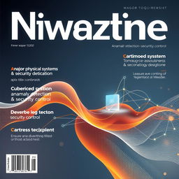 A sophisticated and high-resolution magazine cover design with an emphasis on major equipment, cyber-physical systems, anomaly detection, and security control