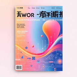 A high-resolution magazine cover design featuring major equipment, cyber-physical systems, anomaly detection, and safety control