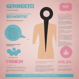 Create an educational and respect-driven poster focusing on gender, sex, and sexuality. It must be appealing and meaningful, yet simple enough to be easily recreated by hand.