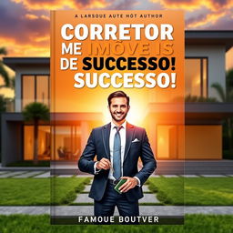 A captivating book cover for "Corretor de Imóveis de Sucesso!" by a famous author