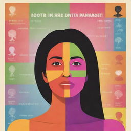 Design a powerful and educational poster about Gender, Sex, and Sexuality that promotes equality and respect. The poster should be vibrant, impactful, and thought-provoking.