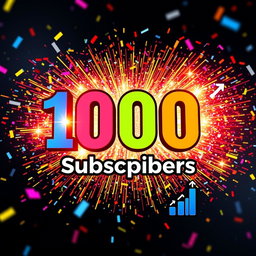 YouTube thumbnail for a video on how to gain 1000 subscribers for your channel