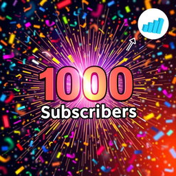 YouTube thumbnail for a video on how to gain 1000 subscribers for your channel