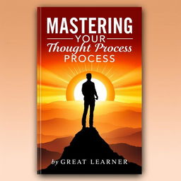 An inspiring book cover for 'Mastering Your Thought Process' by Great Learner