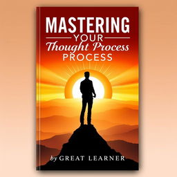 An inspiring book cover for 'Mastering Your Thought Process' by Great Learner