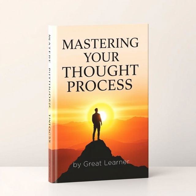 An inspiring book cover for 'Mastering Your Thought Process' by Great Learner