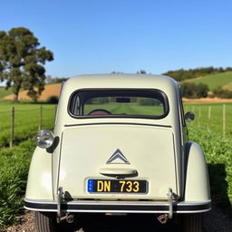 A vintage Citroen 2CV, capturing the timeless style and nostalgia of this iconic vehicle