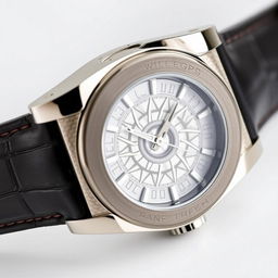 A luxurious wristwatch featuring a unique and modern design