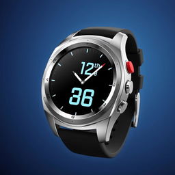 A modern and sleek eblaze watch, featuring a minimalist digital display