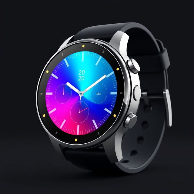 A futuristic and sleek smartwatch design showcasing the innovative and minimalistic style of an eblaze watch