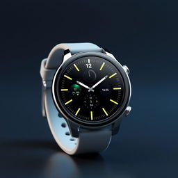 A futuristic and sleek smartwatch design showcasing the innovative and minimalistic style of an eblaze watch