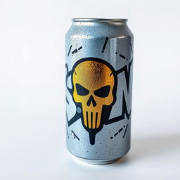 A soda can with the graffiti word "ASCEND" covering its entire surface in bold, dynamic lettering