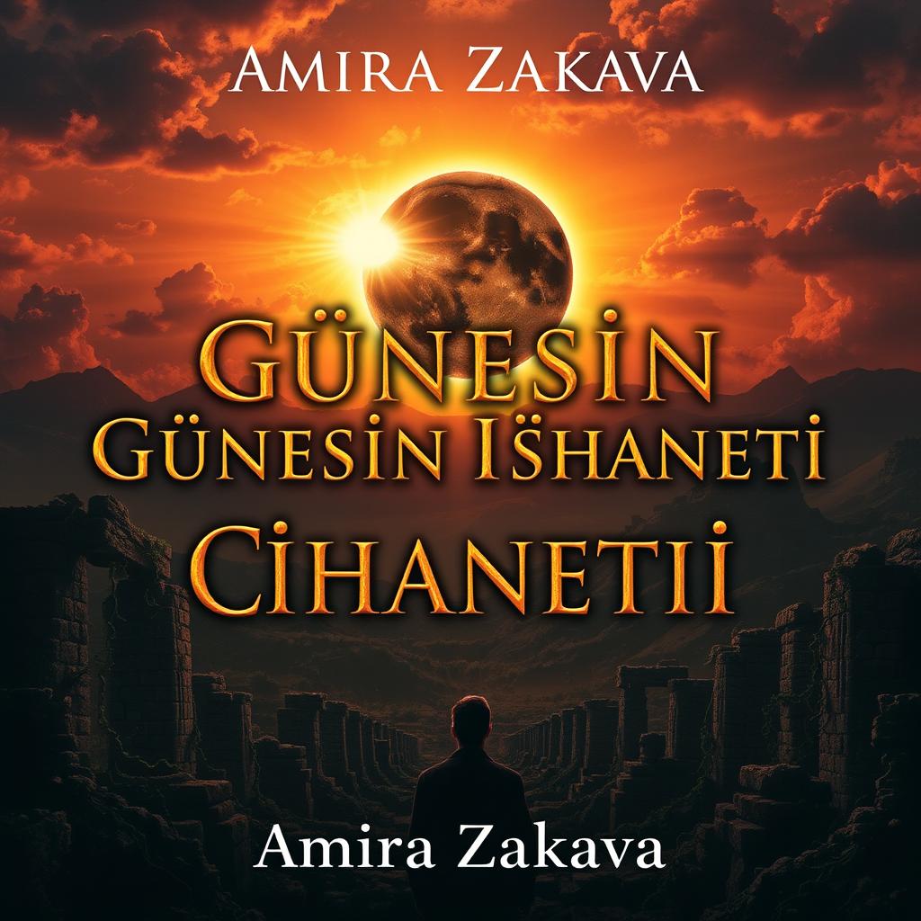 A 1000x1000 pixel book cover for "Güneşin İhaneti" by Amira Zakaeva