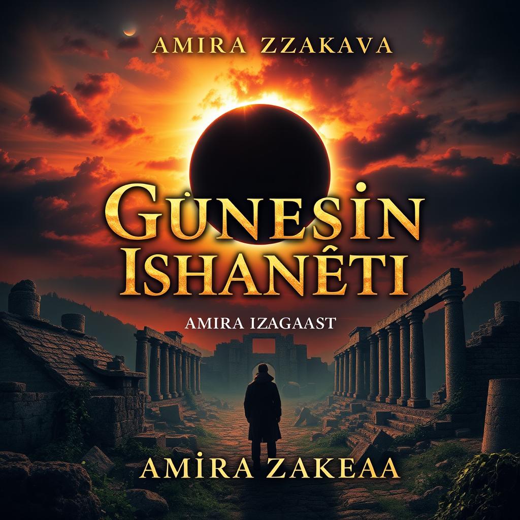 A 1000x1000 pixel book cover for "Güneşin İhaneti" by Amira Zakaeva