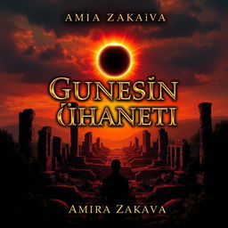 A 1000x1000 pixel book cover for "Güneşin İhaneti" by Amira Zakaeva