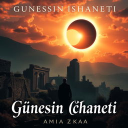 A textless book cover design for "Güneşin İhaneti" by Amira Zakaeva, sized 1000x1000 pixels