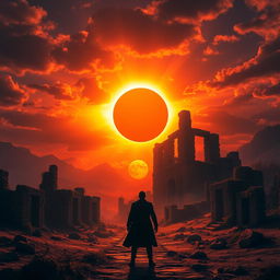 A textless, square book cover design on the topic of "Betrayal of the Sun," sized 1000x1000 pixels