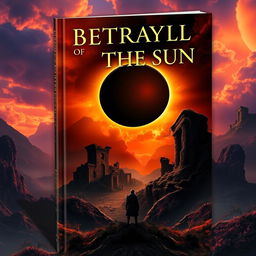 A captivating, textless book cover design on the theme of "Betrayal of the Sun," with dimensions of 1000x1000 pixels