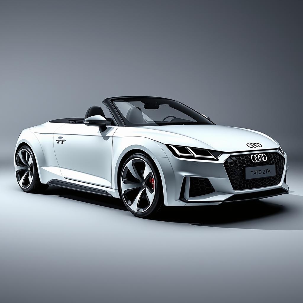 Audi TT 2024, showcasing a modern, stylish, and innovative design with hi-tech and futuristic features, highlighting sleek aerodynamics and cutting-edge technology, capturing the essence of the next generation of Audi TT models