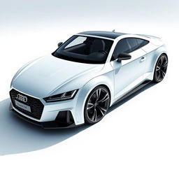 Audi TT 2024, showcasing a modern, stylish, and innovative design with hi-tech and futuristic features, highlighting sleek aerodynamics and cutting-edge technology, capturing the essence of the next generation of Audi TT models