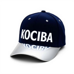 A stylish baseball cap with the word "KOCIBA" emblazoned on the front in bold, modern typography