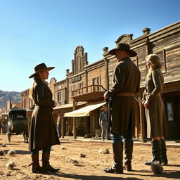 A scene from "The Tale of Altora," a Western film set in 1884