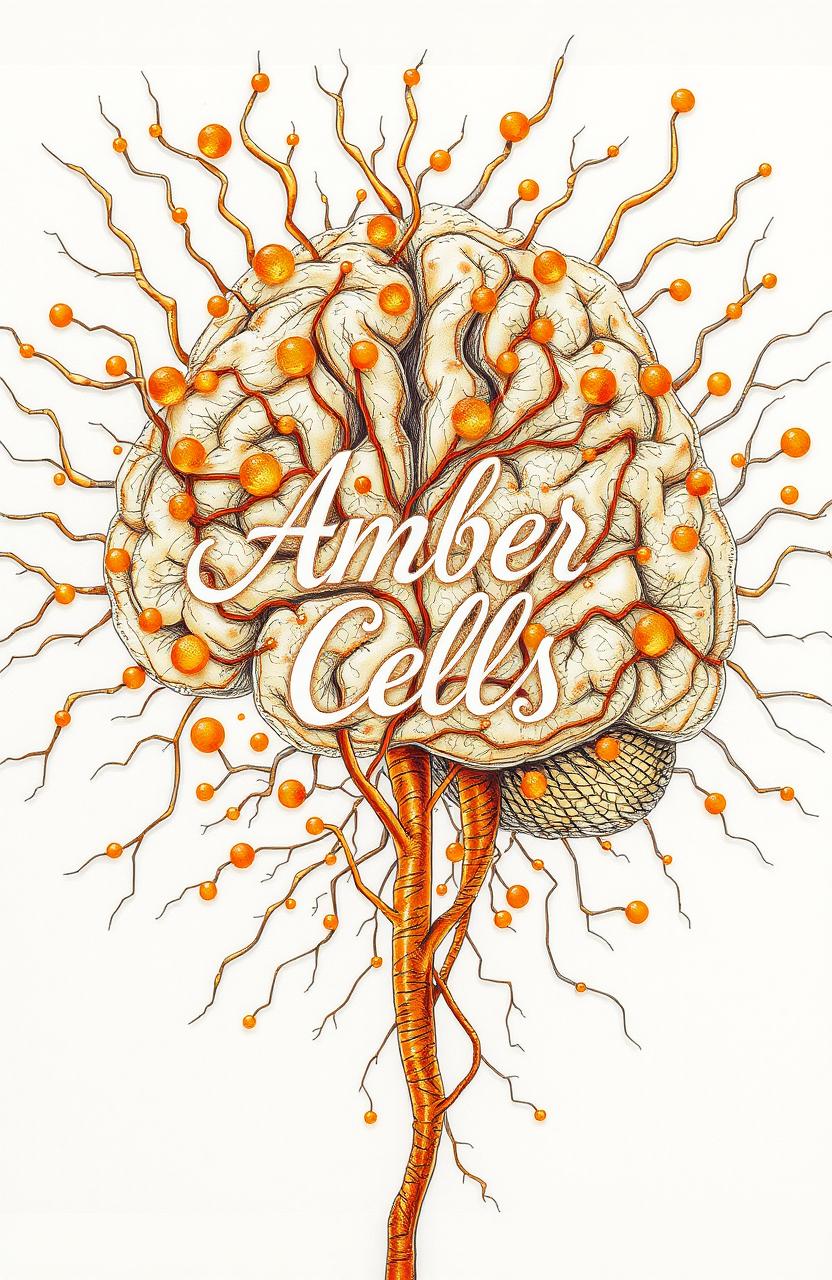 A captivating drawing of a mind viewed from above, where its cells intricately form a maze-like pattern