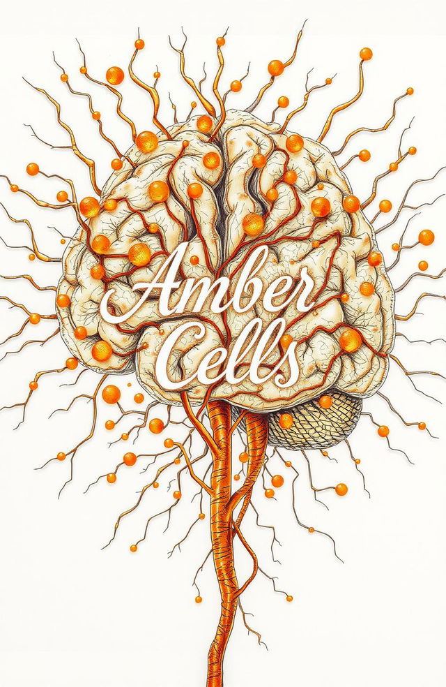 A captivating drawing of a mind viewed from above, where its cells intricately form a maze-like pattern