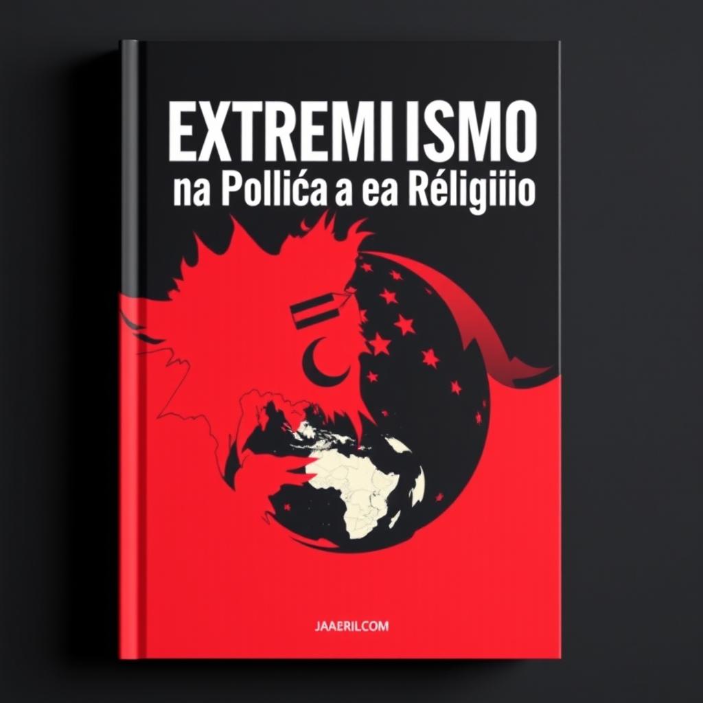 A visually striking book cover for a book titled "EXTREMISMO na Política e na Religião