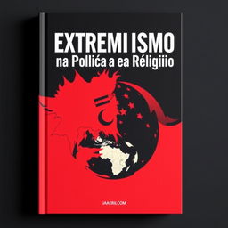 A visually striking book cover for a book titled "EXTREMISMO na Política e na Religião