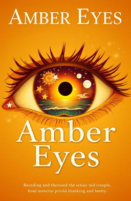 Book cover design for 'Amber Eyes'