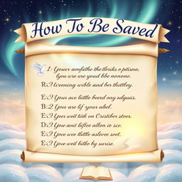 Illustration of a spiritual checklist titled "How To Be Saved"