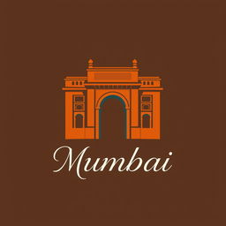 A modern logo design for an Indian restaurant named "Mumbai"