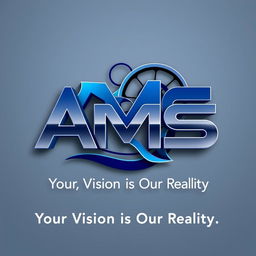 A logo design for a video production company named "AMS"