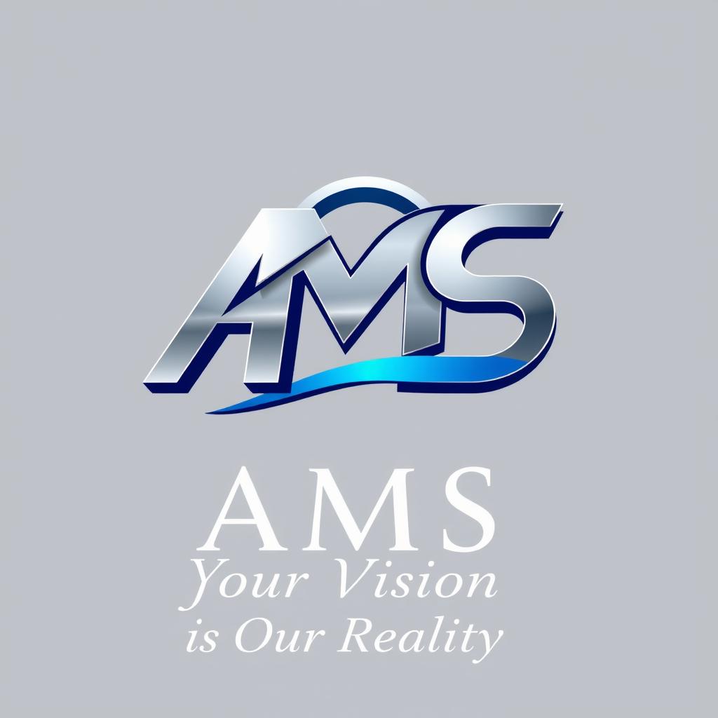 A logo design for a video production company named "AMS"