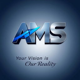 A logo design for a video production company named "AMS"