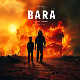 A dramatic movie poster for the film titled 'BARA'